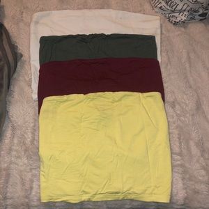 Assorted tube tops